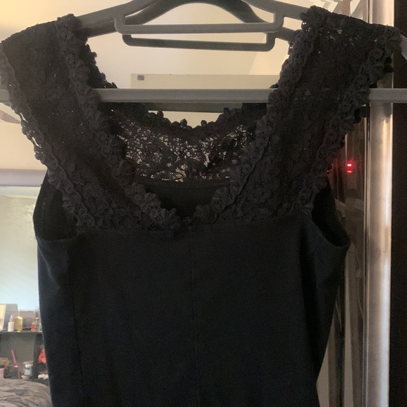 Express top woman’s size XS black lace - Picture 6 of 6